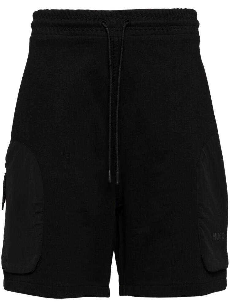 HUGO logo cotton short - Black Cover