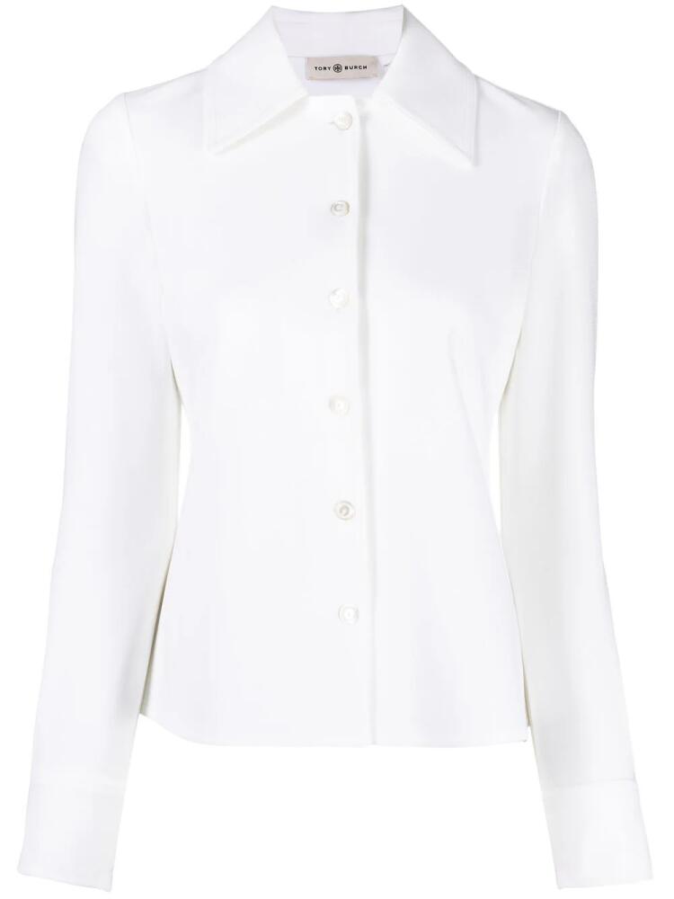 Tory Burch button-fastening long-sleeve shirt - White Cover