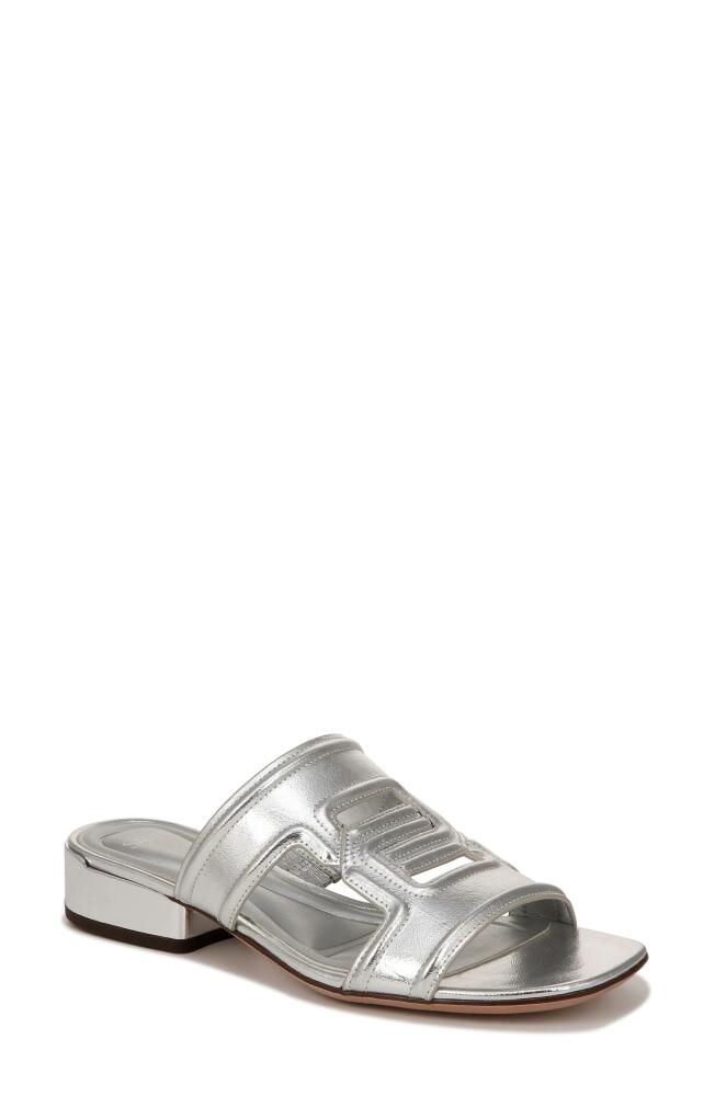 SARTO by Franco Sarto Marina Metallic Slide Sandal in Silver Cover