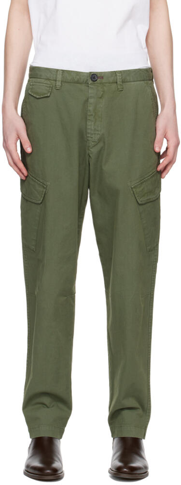 PS by Paul Smith Green Flap Pocket Cargo Pants Cover