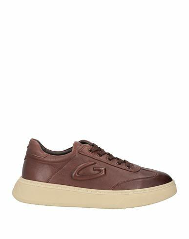 Alberto Guardiani Man Sneakers Brown Leather Cover