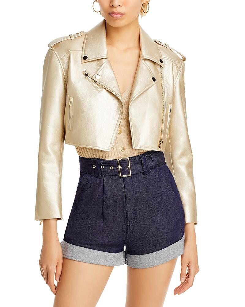 Generation Love Massimo Cropped Moto Jacket Cover