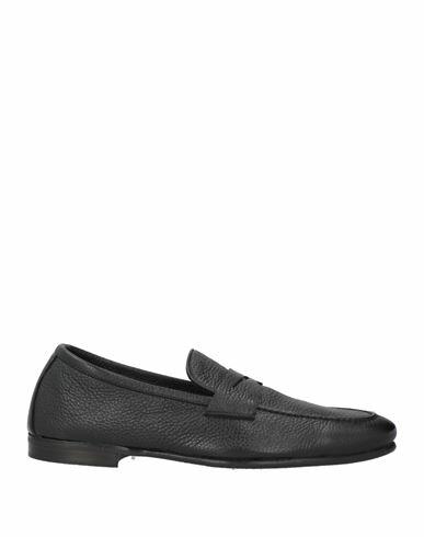 Andrea Ventura Firenze Man Loafers Black Leather Cover