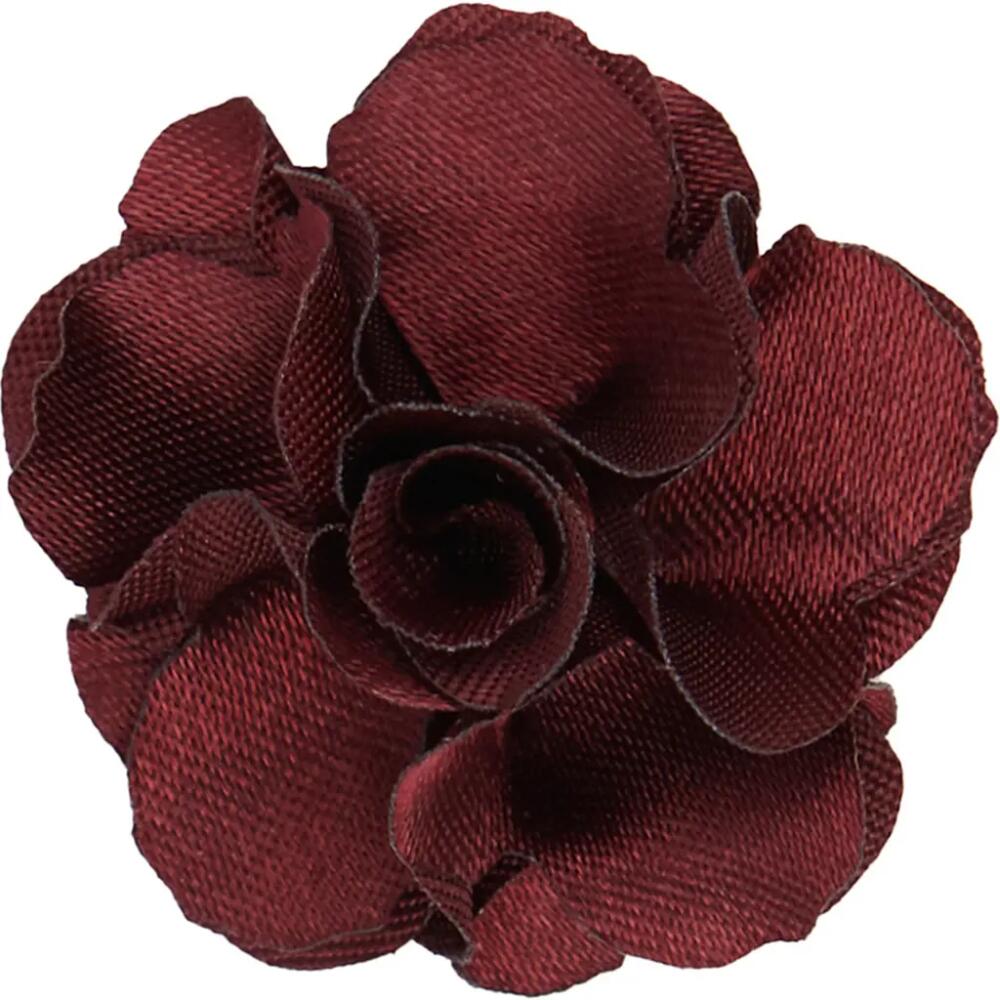 Brooklyn Brigade Men's Floral Lapel Pin in Cabernet Cover