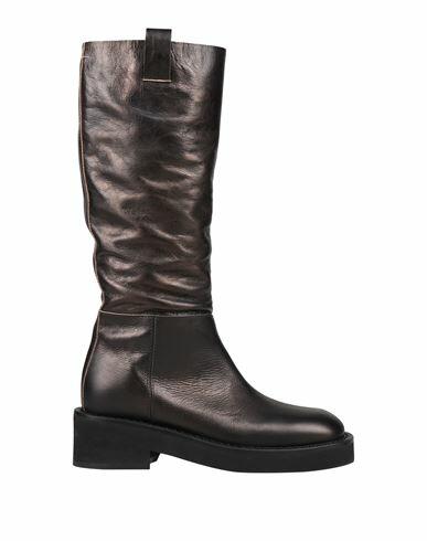 Mm6 Maison Margiela Woman Boot Black Soft Leather Cover