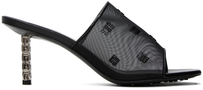 Givenchy Black G Cube Mules Cover