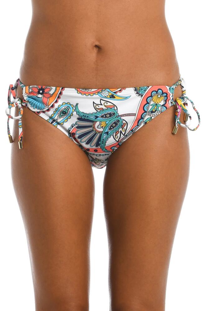 La Blanca Pave the Way Side Tie Bikini Bottoms in Multi Cover