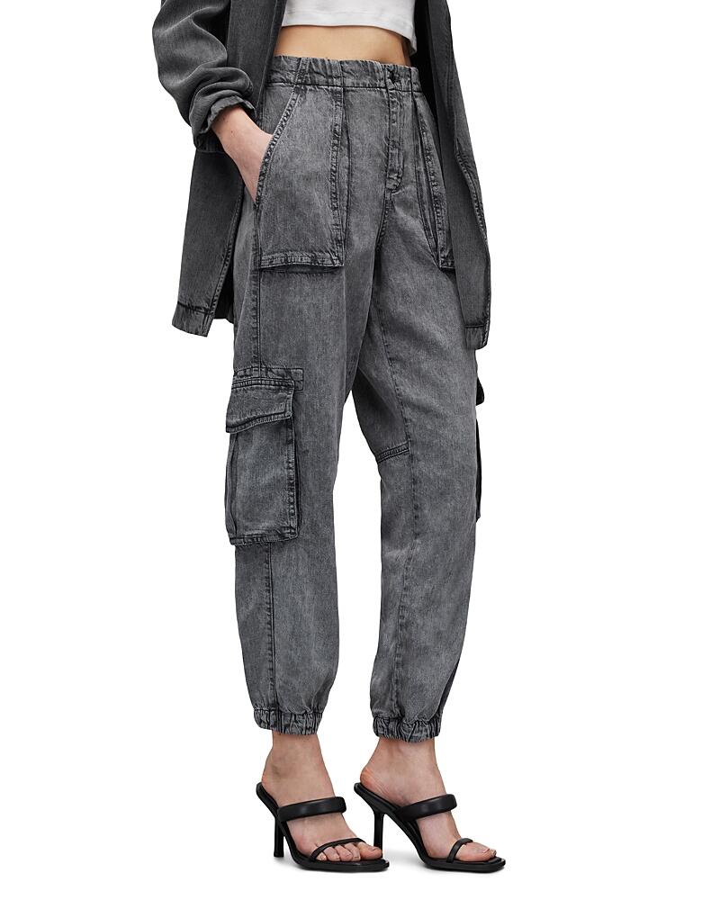 Allsaints Frieda Denim Cargo Trousers Cover