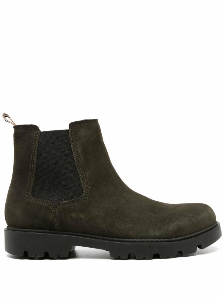 HUGO Adley suede Chelsea boots - Green Cover