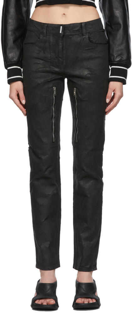 Givenchy Black Zip Jeans Cover