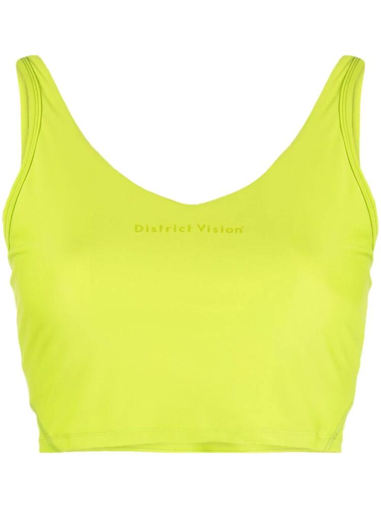 District Vision Light Support sports bra - Green Cover