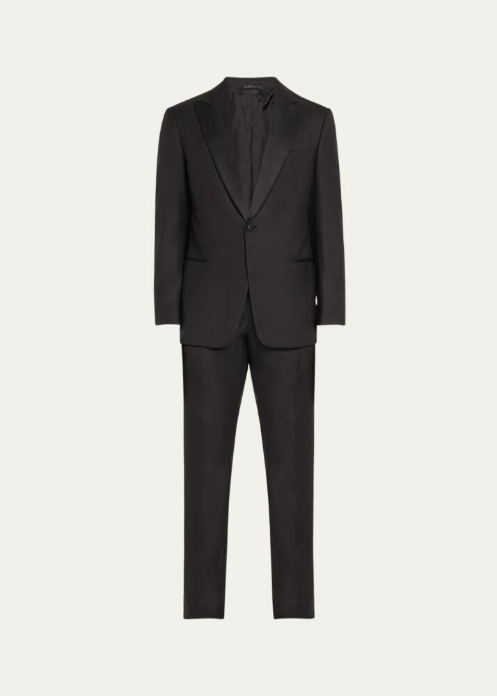 Giorgio Armani Men's Wool Satin-Lapel Two-Piece Tuxedo Set Cover