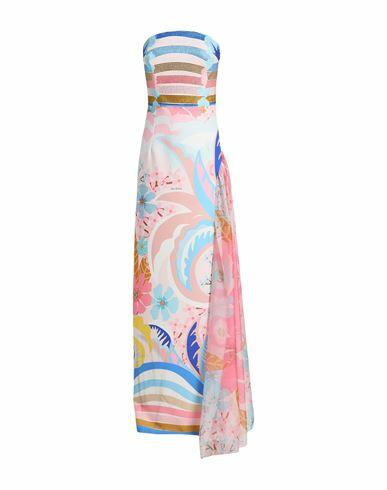 Gai Mattiolo Woman Maxi dress Light pink Polyester, Lycra Cover