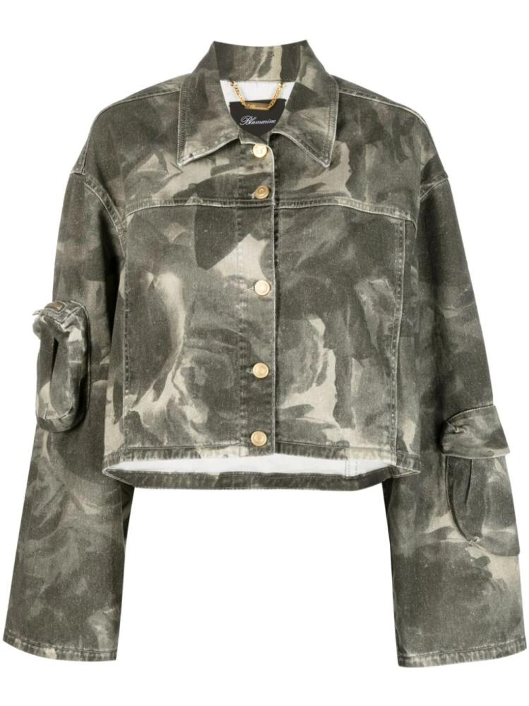 Blumarine abstract-print jacket - Grey Cover