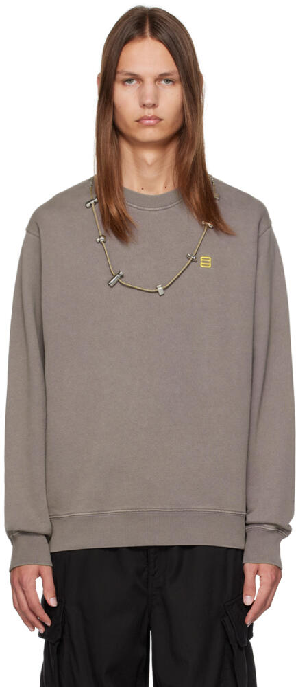 AMBUSH Gray Stoppers Sweatshirt Cover