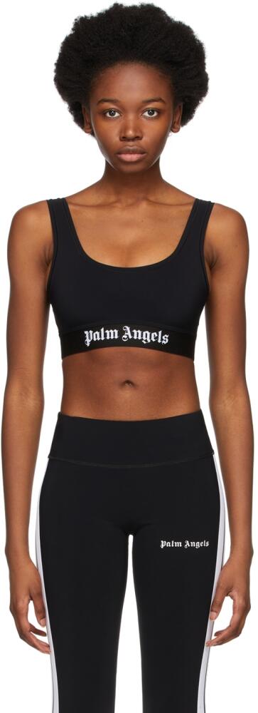 Palm Angels Black Classic Logo Sport Bra Cover