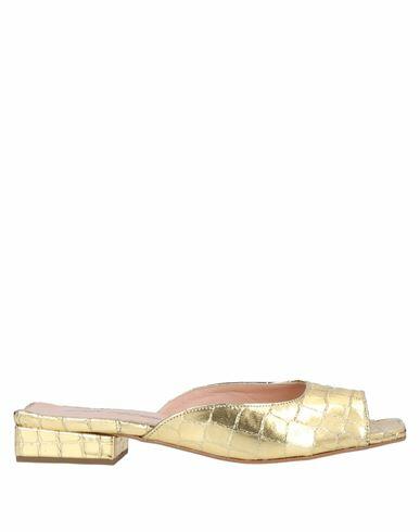 Paolo Mattei Woman Sandals Gold Soft Leather Cover