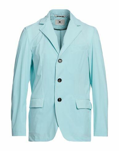 Kired Man Blazer Sky blue Nylon, Elastane Cover