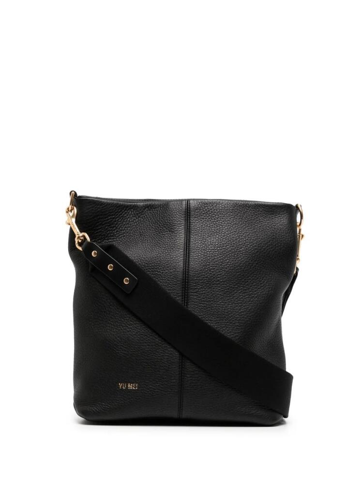 Yu Mei logo-embossed crossbody bag - Black Cover