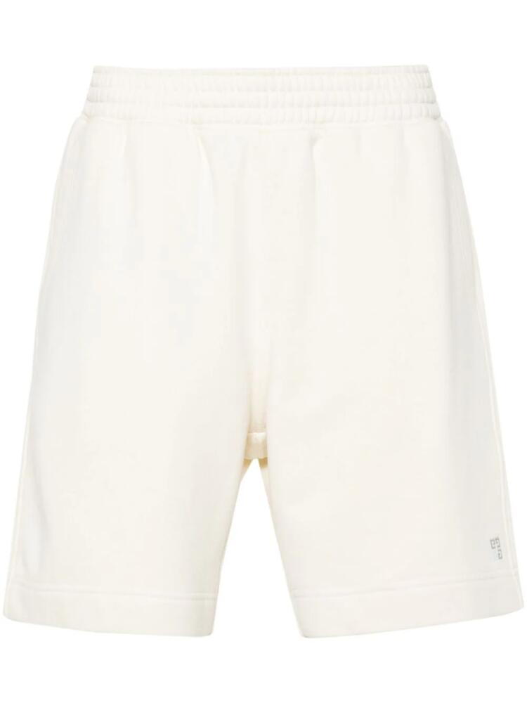 Givenchy embroidered-logo cotton bermuda shorts - White Cover