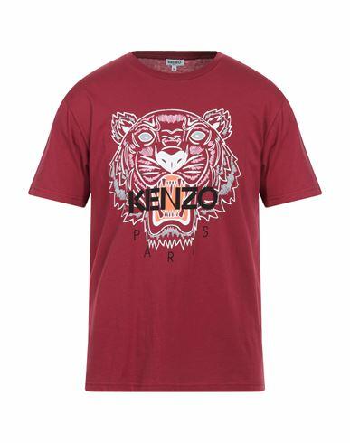 Kenzo Man T-shirt Burgundy Cotton Cover