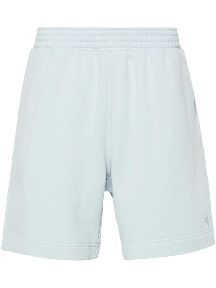 Givenchy embroidered-logo cotton bermuda shorts - Blue Cover