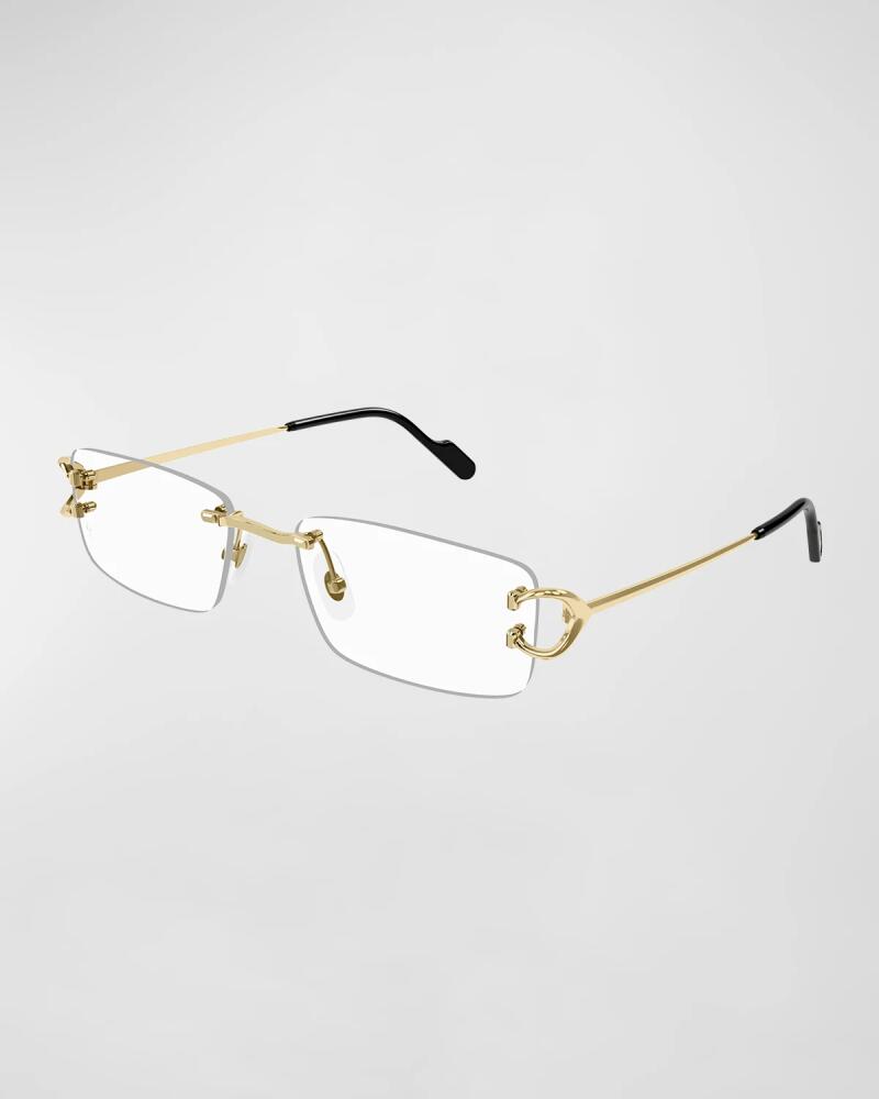 Cartier Men's Rimless Metal Optical Glasses Cover