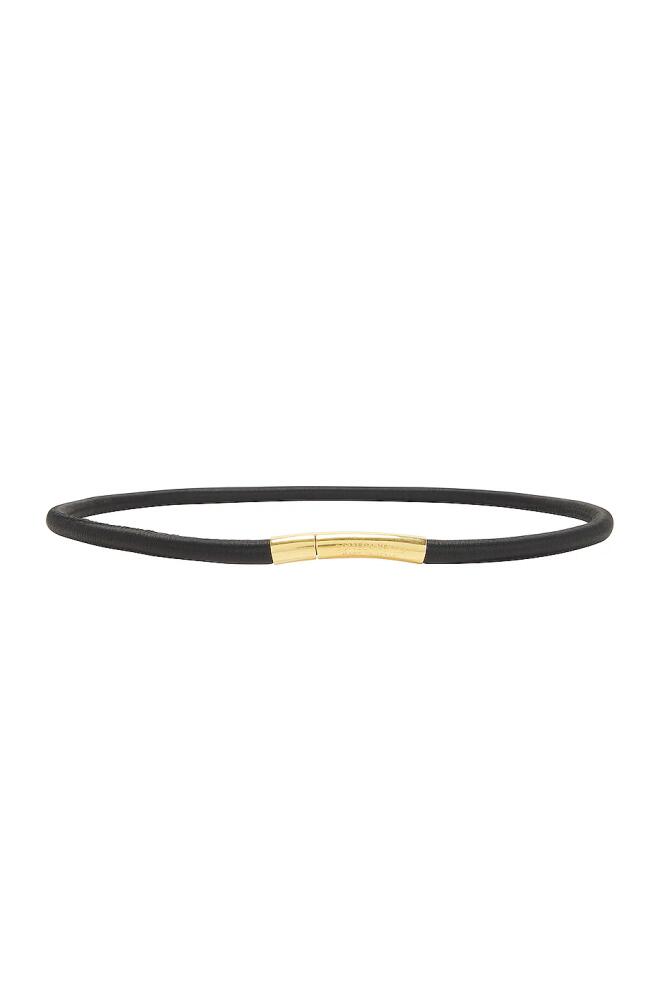 Bottega Veneta Tubular Belt in Black Cover