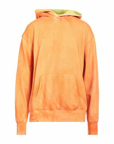 Notsonormal Man Sweatshirt Orange Cotton Cover