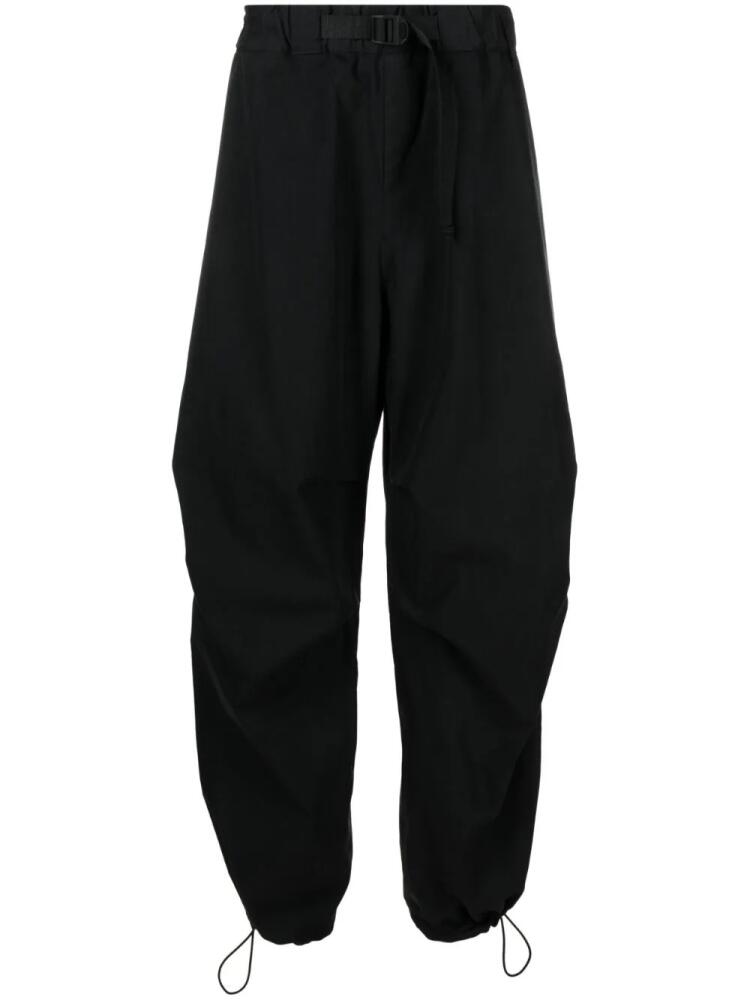 Studio Nicholson Caro belted wide-leg trousers - Black Cover