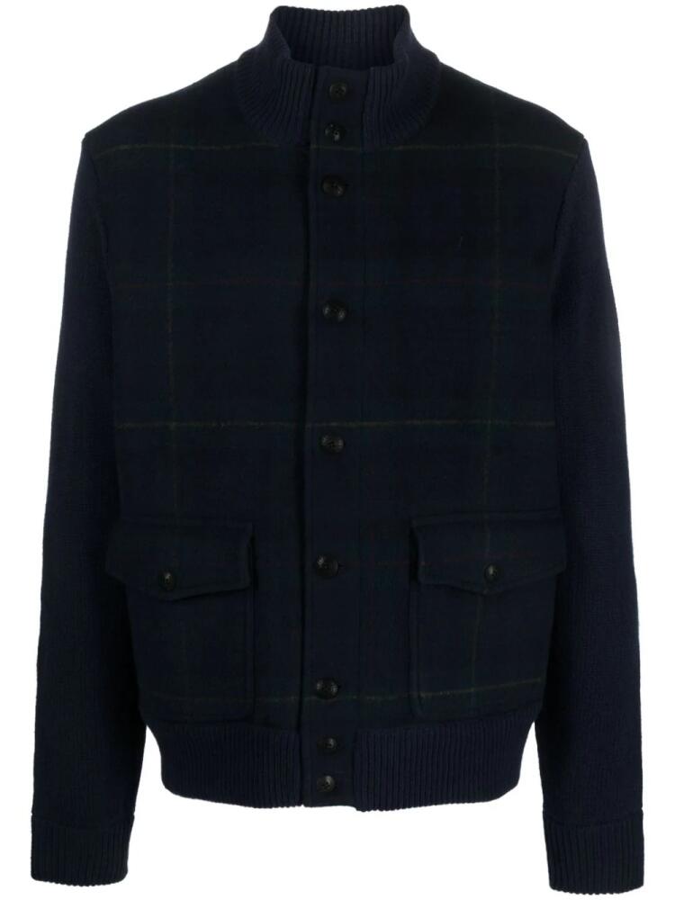 Polo Ralph Lauren Polo Tartan-pattern wool cardigan - Blue Cover