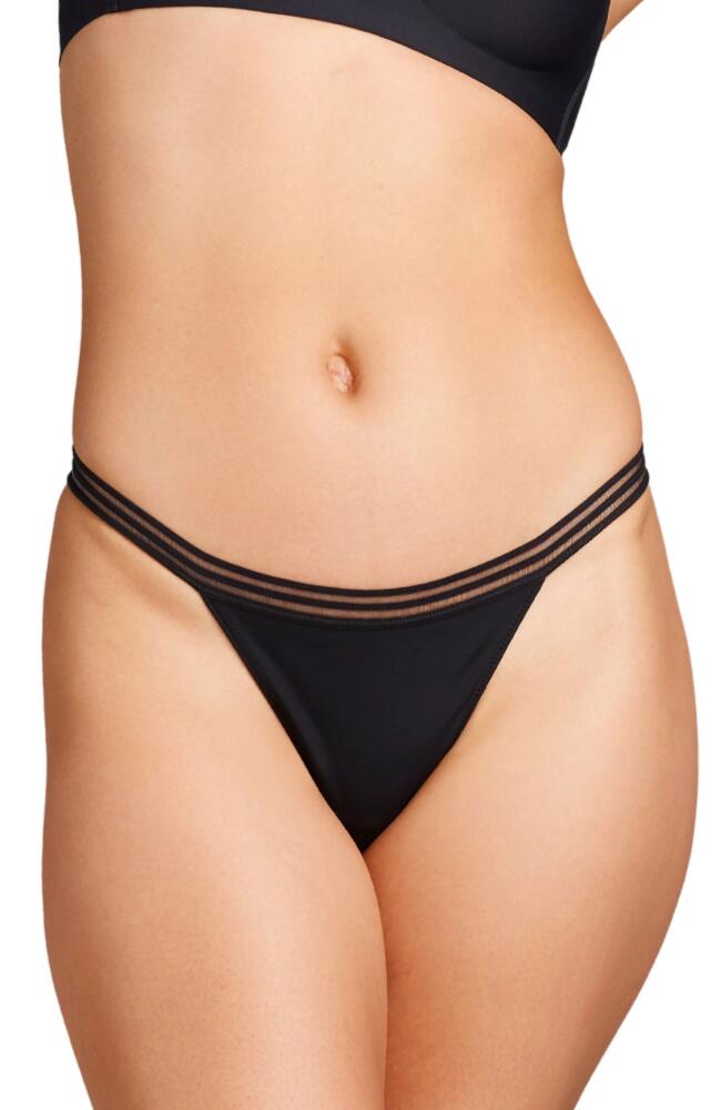 Siella Microfiber Thong in Black Cover