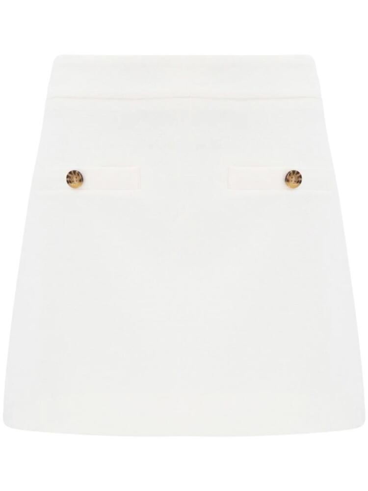 Veronica Beard Emar cotton miniskirt - White Cover