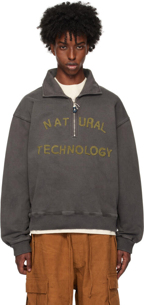 Story mfg. Gray Geo Pullover Sweatshirt Cover