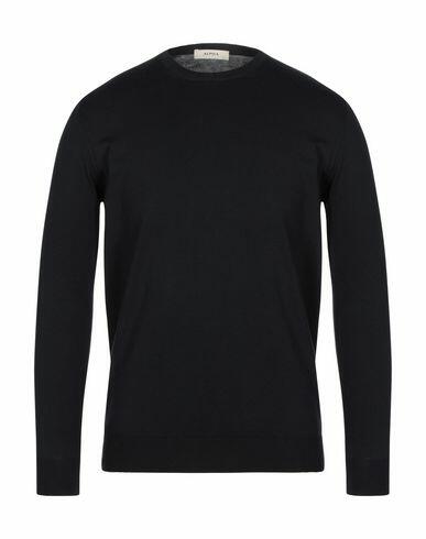 Alpha Studio Man Sweater Black Cotton Cover