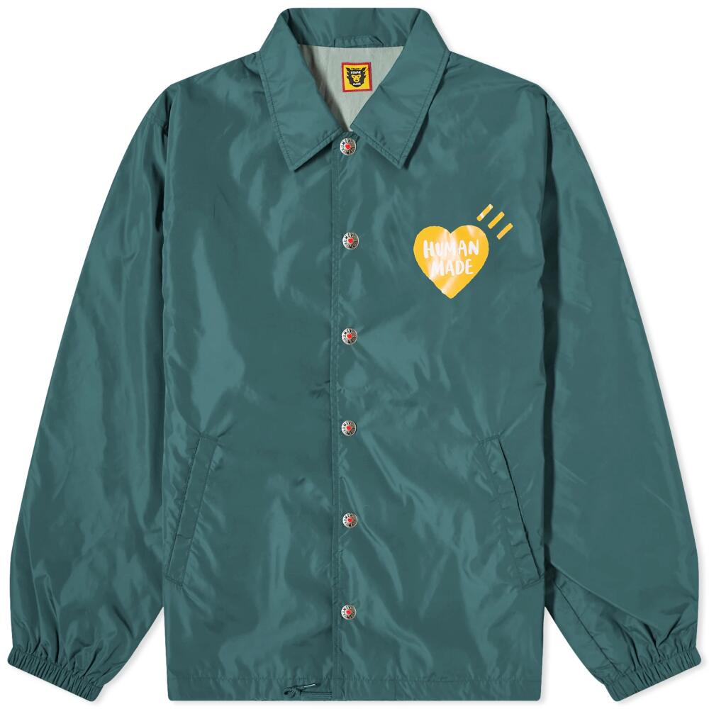 Human Made Men's Coach Jacket in Green Cover