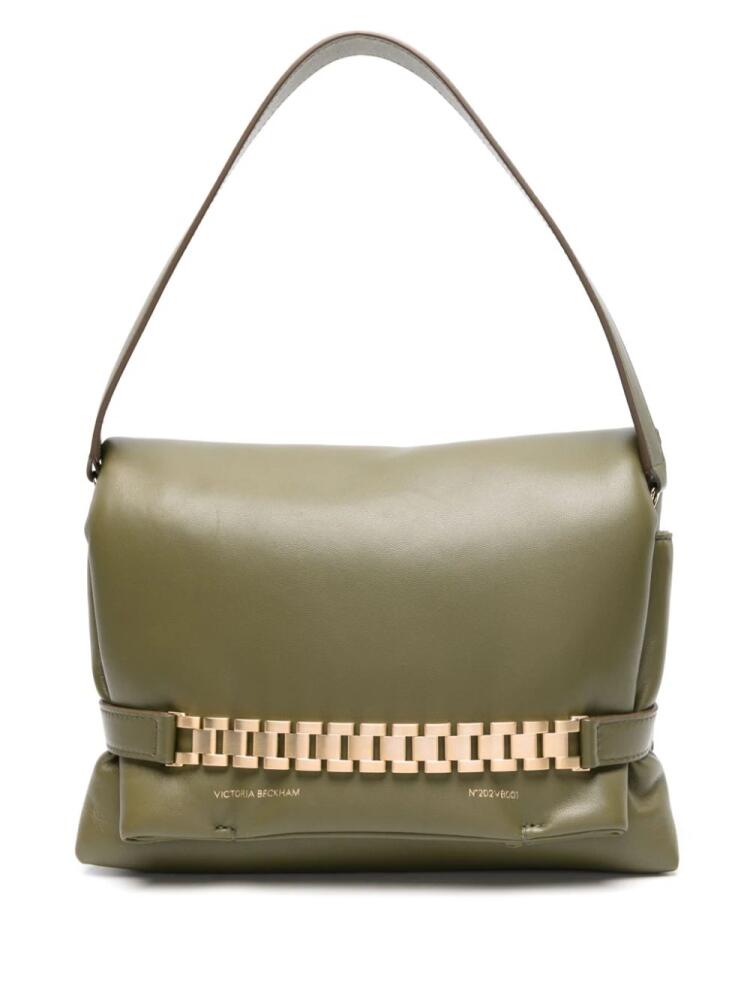 Victoria Beckham Puffy Chain leather tote bag - Green Cover