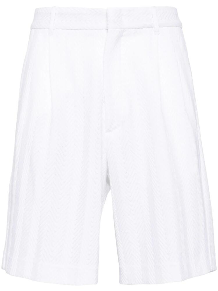 Missoni zigzag-woven chino shorts - White Cover