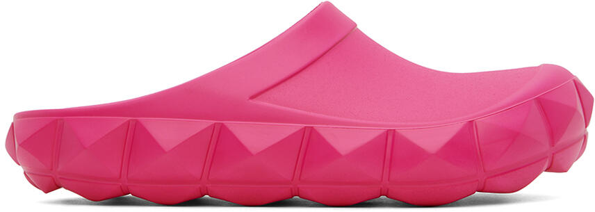 Valentino Garavani Pink Roman Stud Turtle Clogs Cover