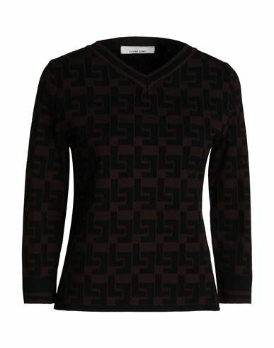 Liviana Conti Woman Sweater Dark brown Viscose, Polyester Cover