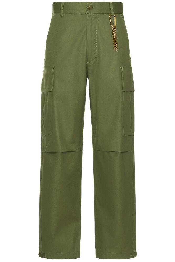 DARKPARK Saint Heavy Twill Cargo Pants in Green Cover