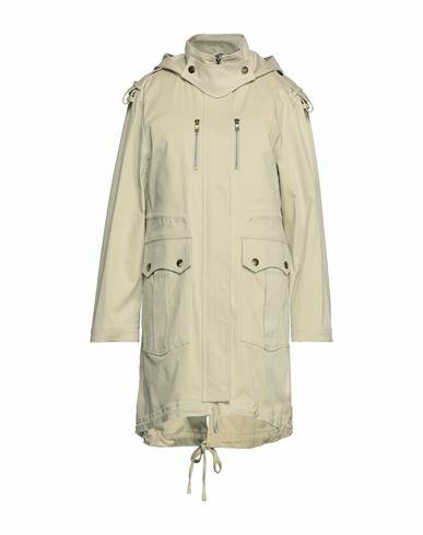 Patrizia Pepe Woman Coat Sage green Cotton, Lyocell, Elastane Cover