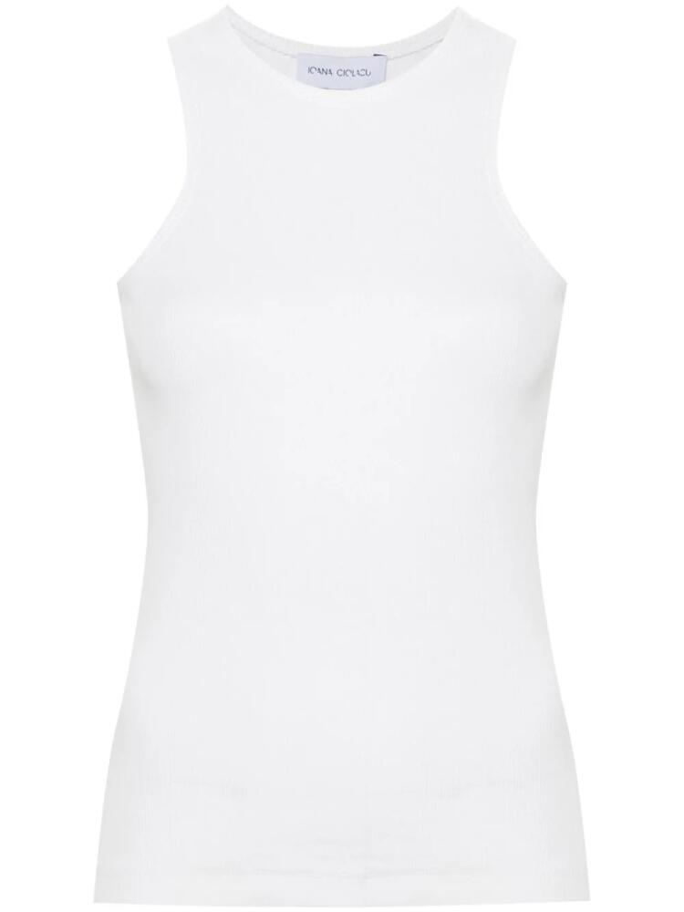 Ioana Ciolacu Dove ribbed tank top - White Cover