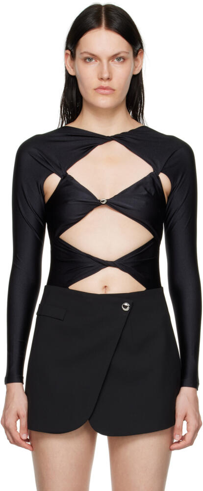 Coperni Black Cutout Bodysuit Cover