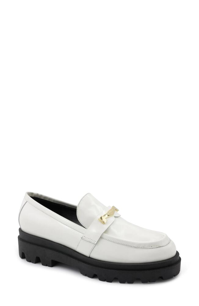 Bruno Magli Lapo Platform Loafer in Off White Cover