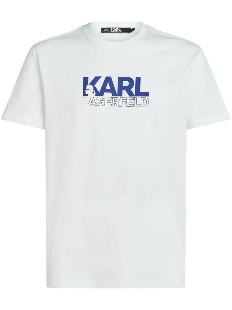 Karl Lagerfeld stack-logo T-shirt - White Cover