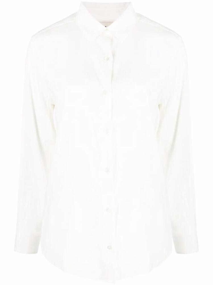 PAULA long-sleeve silk shirt - Neutrals Cover