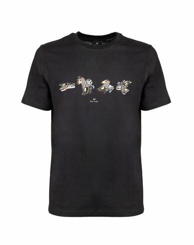 Ps Paul Smith Ps Paul Smith T-shirt Man T-shirt Black Cotton Cover