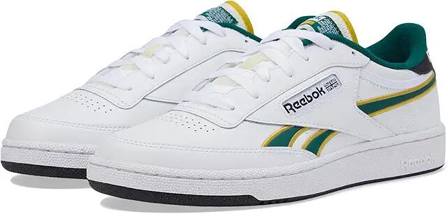 Reebok Lifestyle Club C Revenge (White/Fierce Gold/Collegiate Green) Shoes Cover