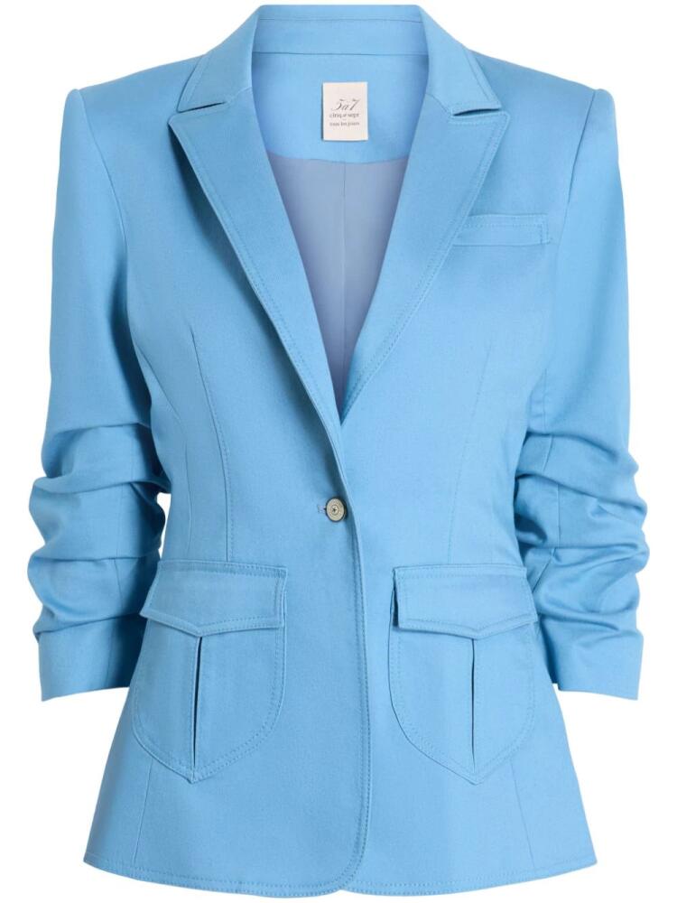 Cinq A Sept Louisa single-breasted blazer - Blue Cover